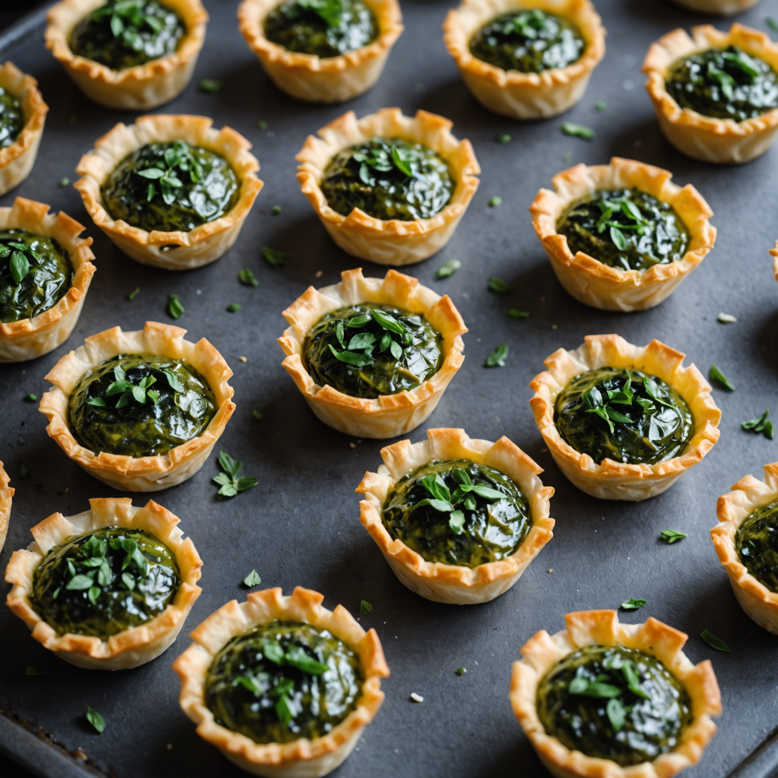 Spanakopita Phyllo Cups