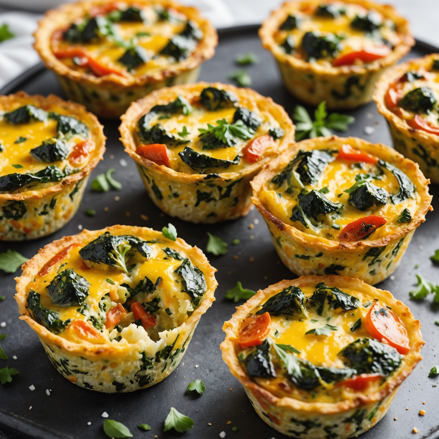 Roasted Veggie Frittata Cups