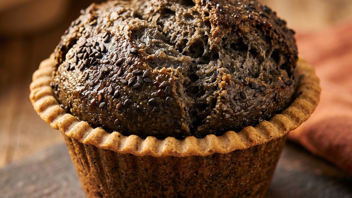 Black Sesame Popover Cups