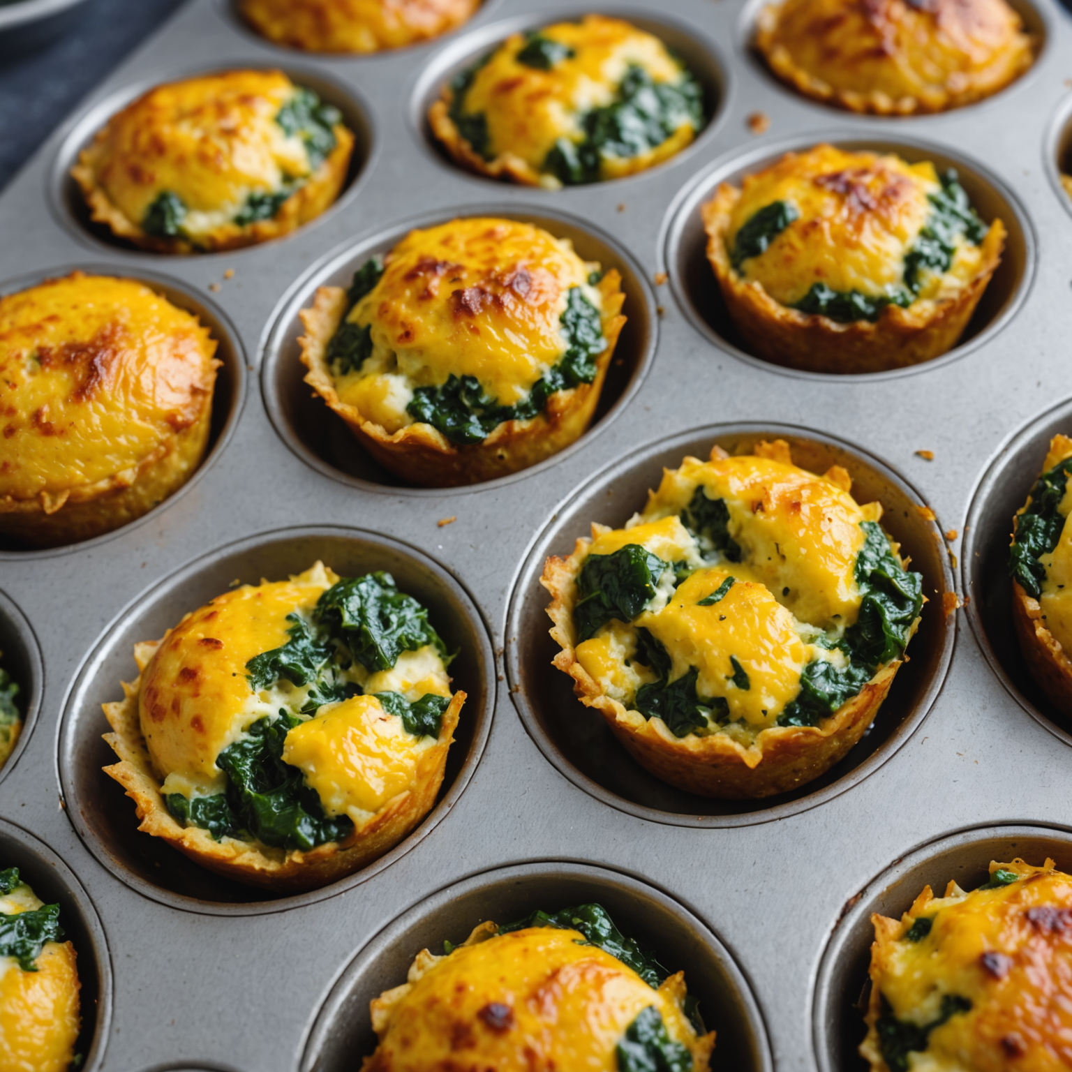 Paneer Saag Egg Bites