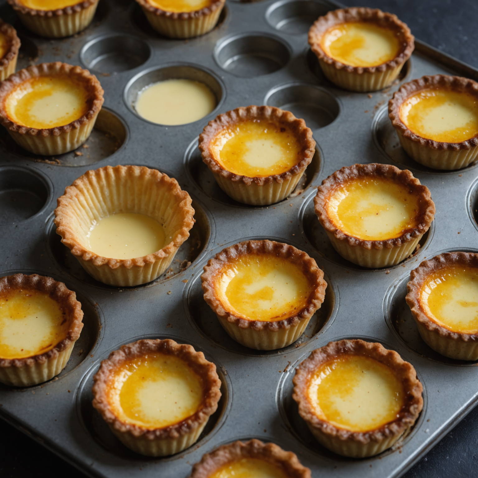 Caramelized Custard Tart Cups